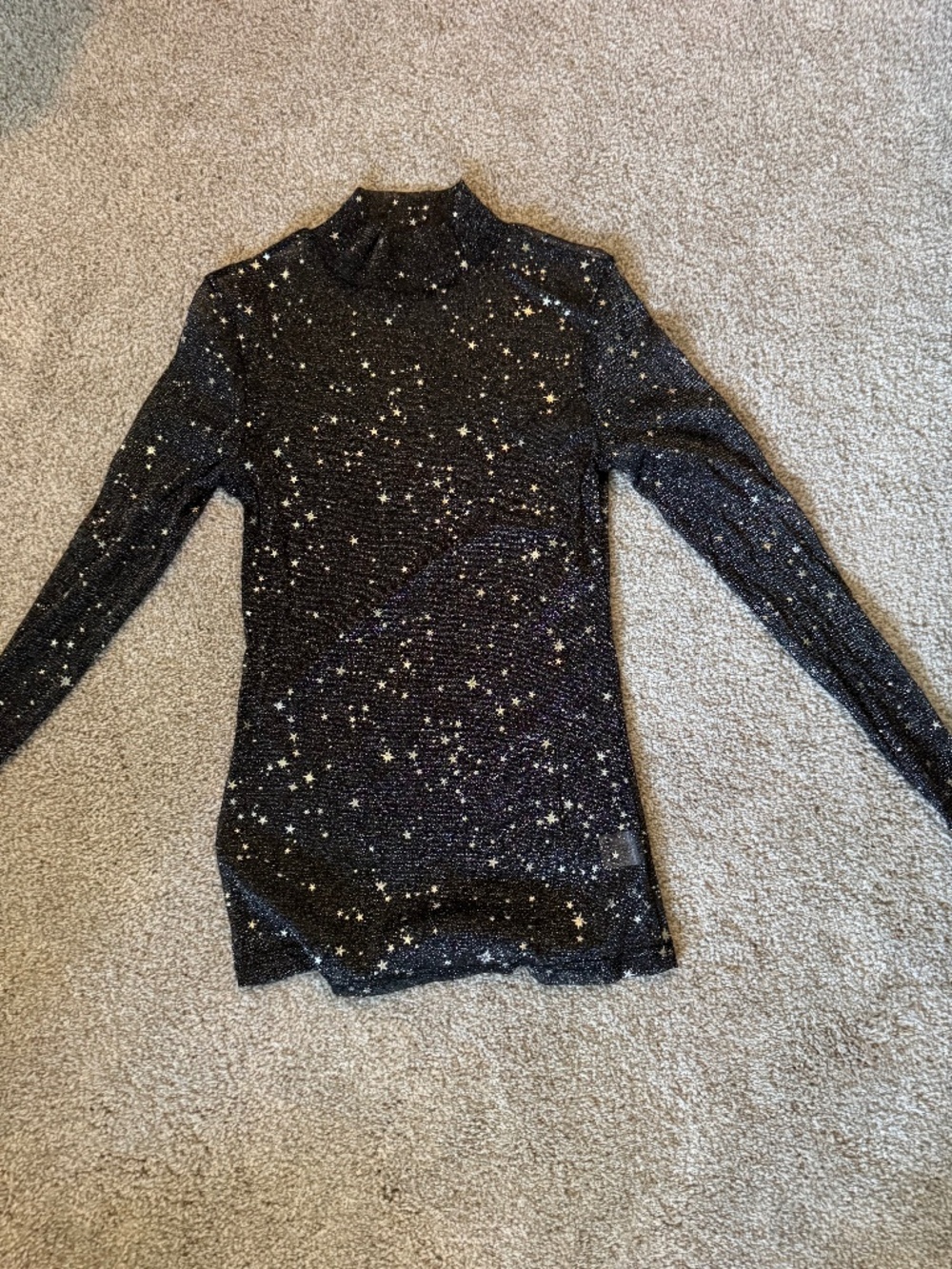 Long Sleeve Sheer Star Dress